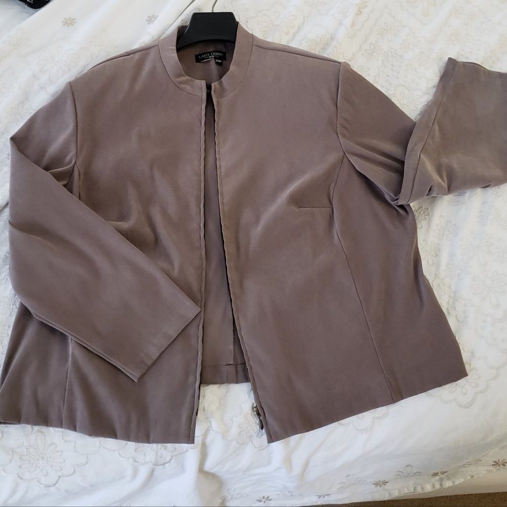 Lady Dorby Sz 24petite zip up jacket